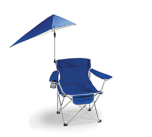 2023 Suessen Outdoor Shading Chair Plus Side Bag Leisure Folding Beach Chair Shading Fishing Umbrella Chair