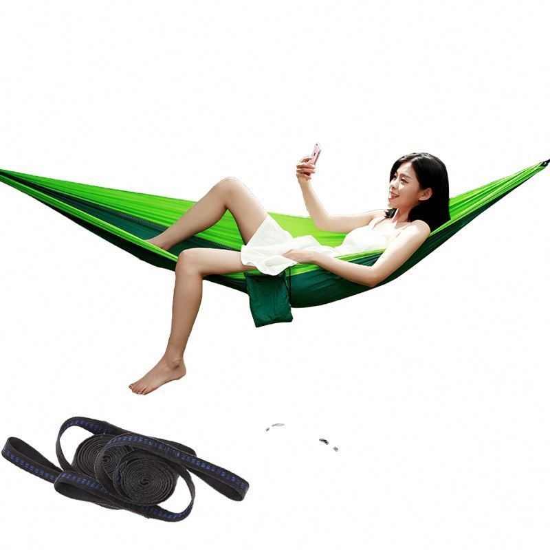 2023 Ultra-Light Outdoor Hammock Portable Camp Anti-Rollover Load-Bearing Strong Recreational Camping Hammock