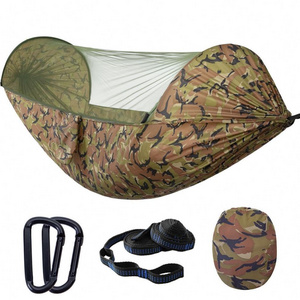 2023 Suessen New Automatic Nylon Hammock Outdoor Camping Hammock Sun Shade Mosquito Net Hammock