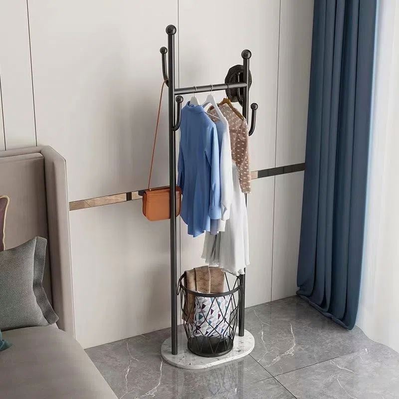 Nordic Clothes Hanger Rack Stand Coat Rack Floor-To-Ceiling Gold Coat Rack For Home Bedroom