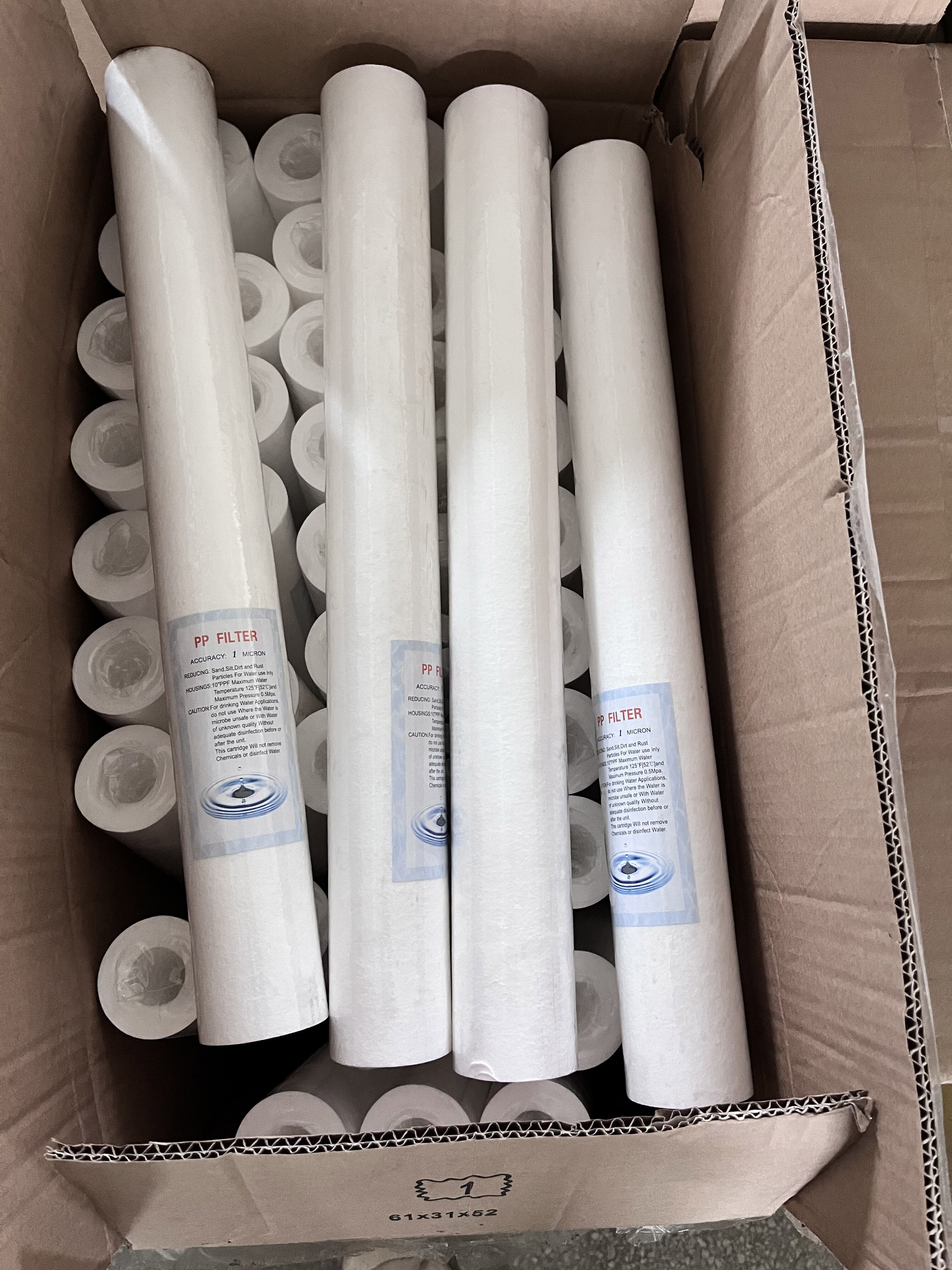 Universal Water Filter Cartridges PP Melt Blown Filter String Wound Pleated Filter Cartridge