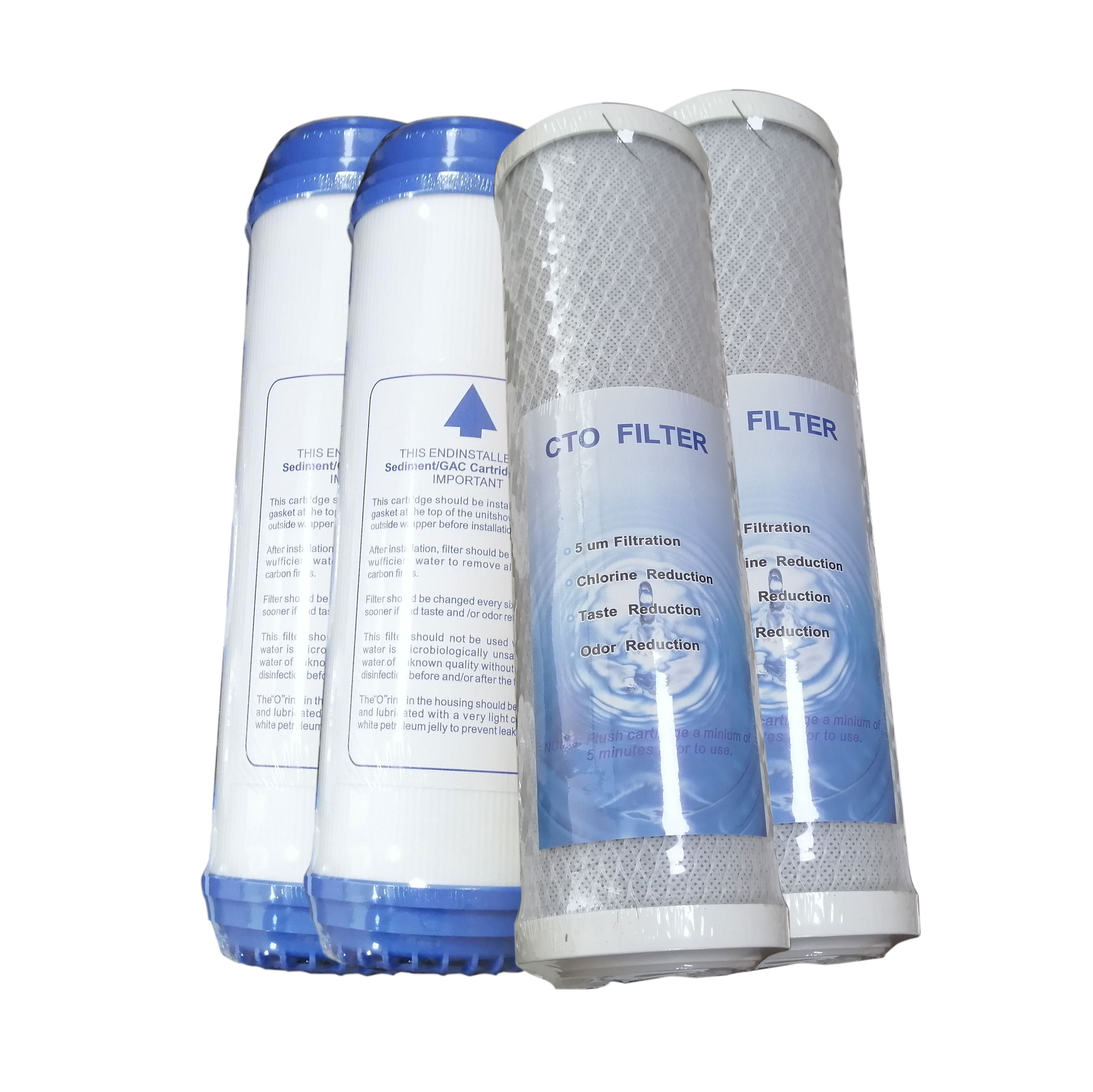 Water Treatment Carbon Filter Cartridge 1 5 Micron CTO UDF 20 Inch Water Filter Cartridge Osmosis Filter