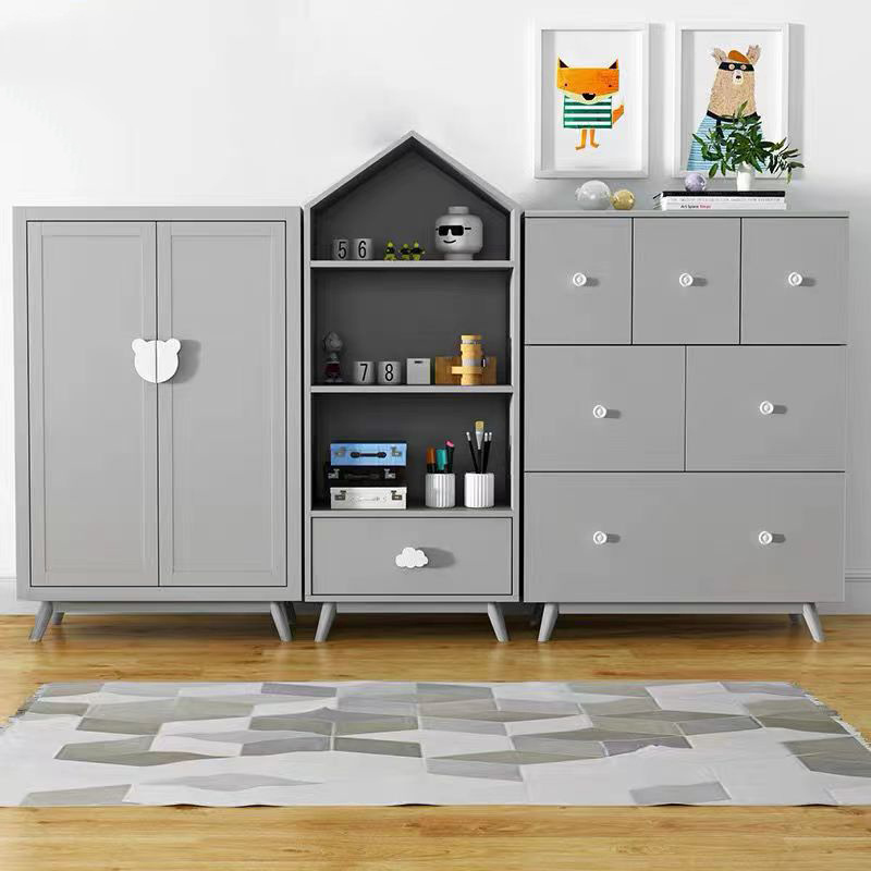 DIY Wardrobes Modern Wardrobe Children Portable Organizer Storage Cabinet Closet Kids' Cabinets