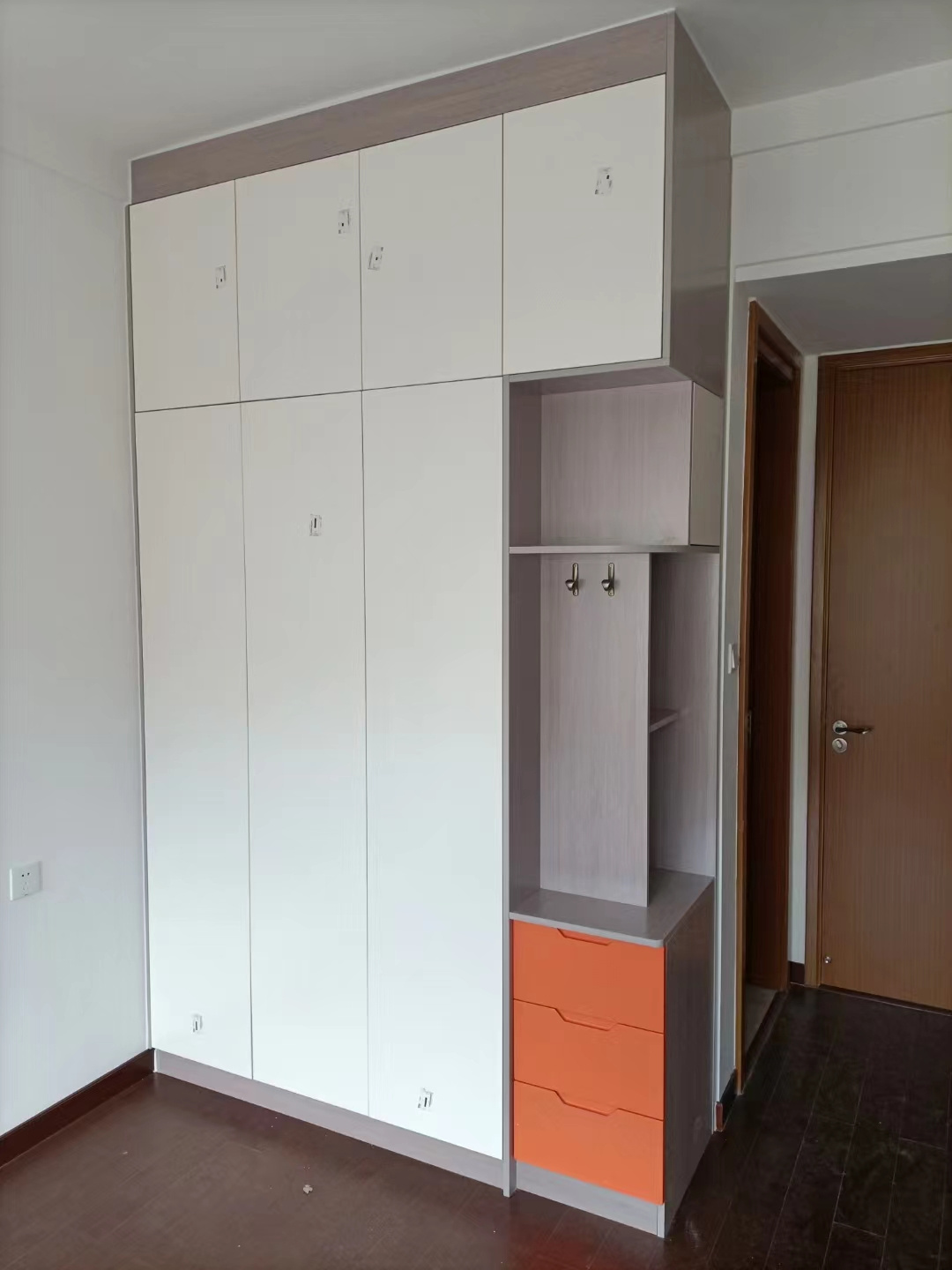 high quality Customized Design with Shelf Hanger Free Standing Wardrobe Man Storage Clothes Wardrobe Heavy-duty Closet