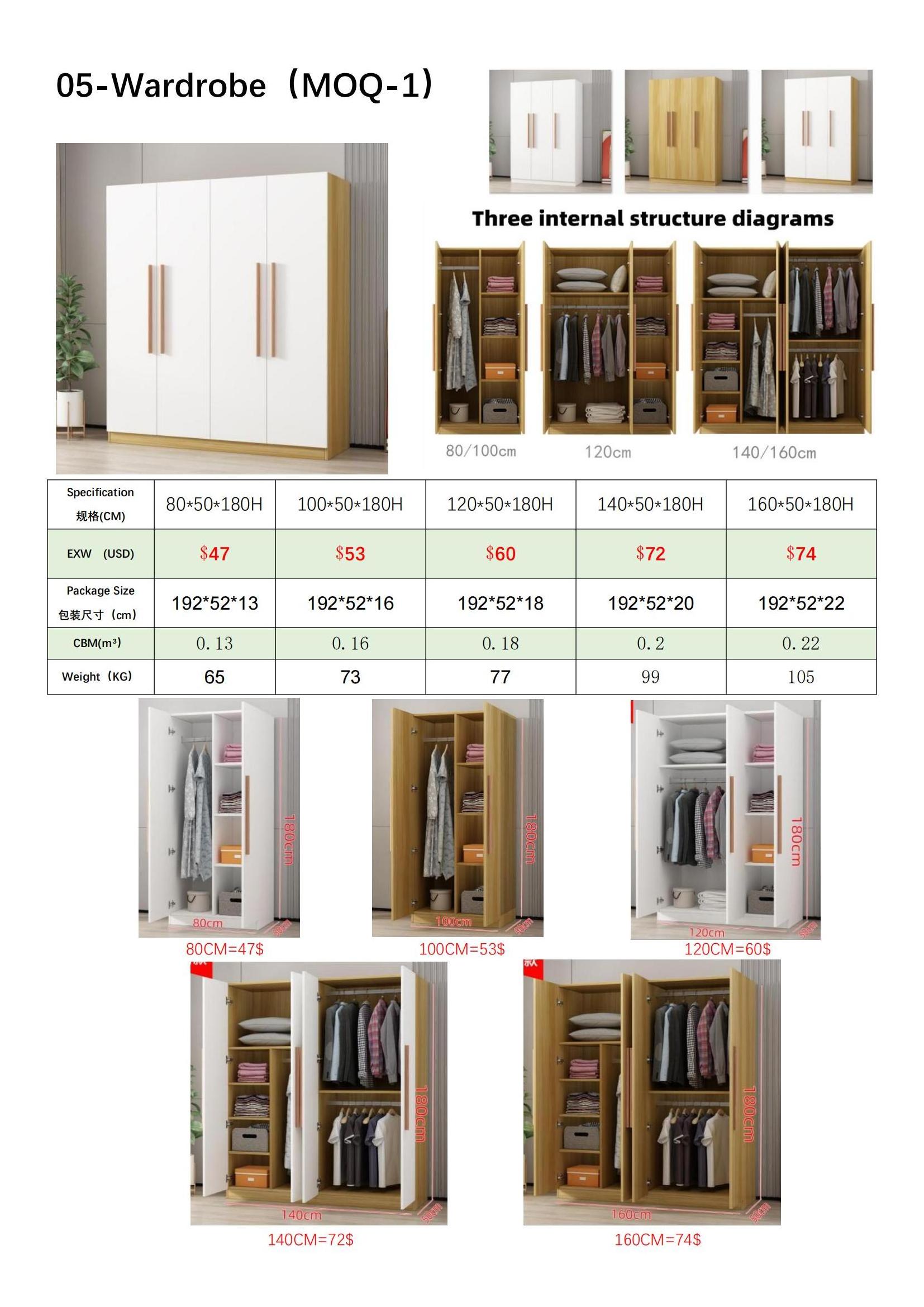 Wooden Wardrobe Cabinet Clothes Closet Drawer Bedroom Armoire Organizer Big Closet