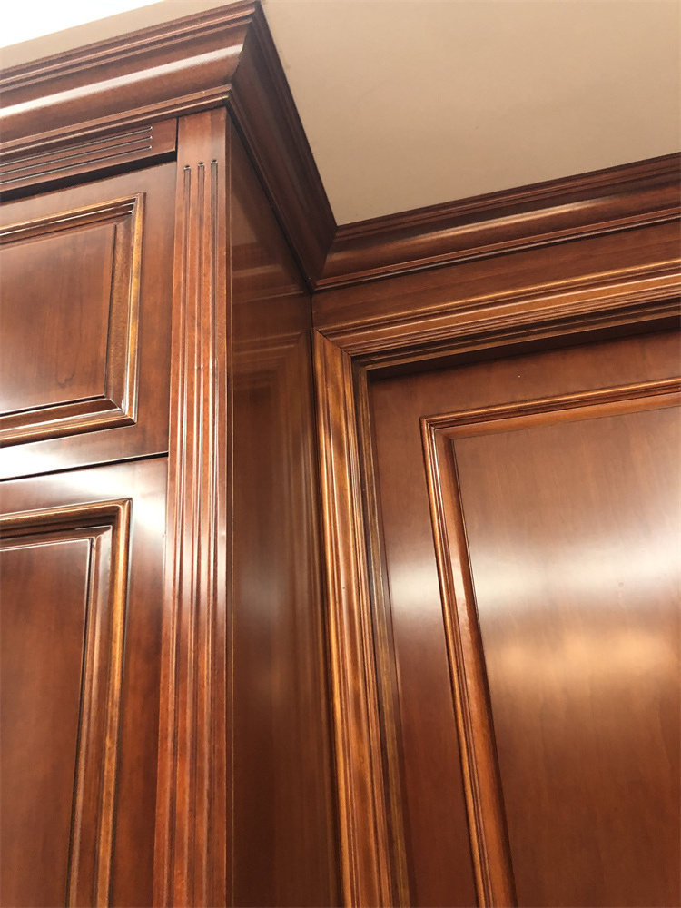 Custom luxury solid wood wardrobe  solid wood bedroom closet storage wardrobes cabinet Hot Factory Direct sales