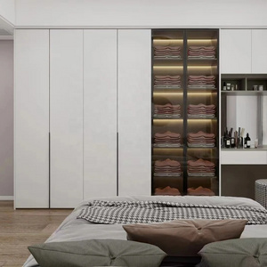 Melamine Material Modern bedroom wardrobe Cabinet Multi-functional Armoire