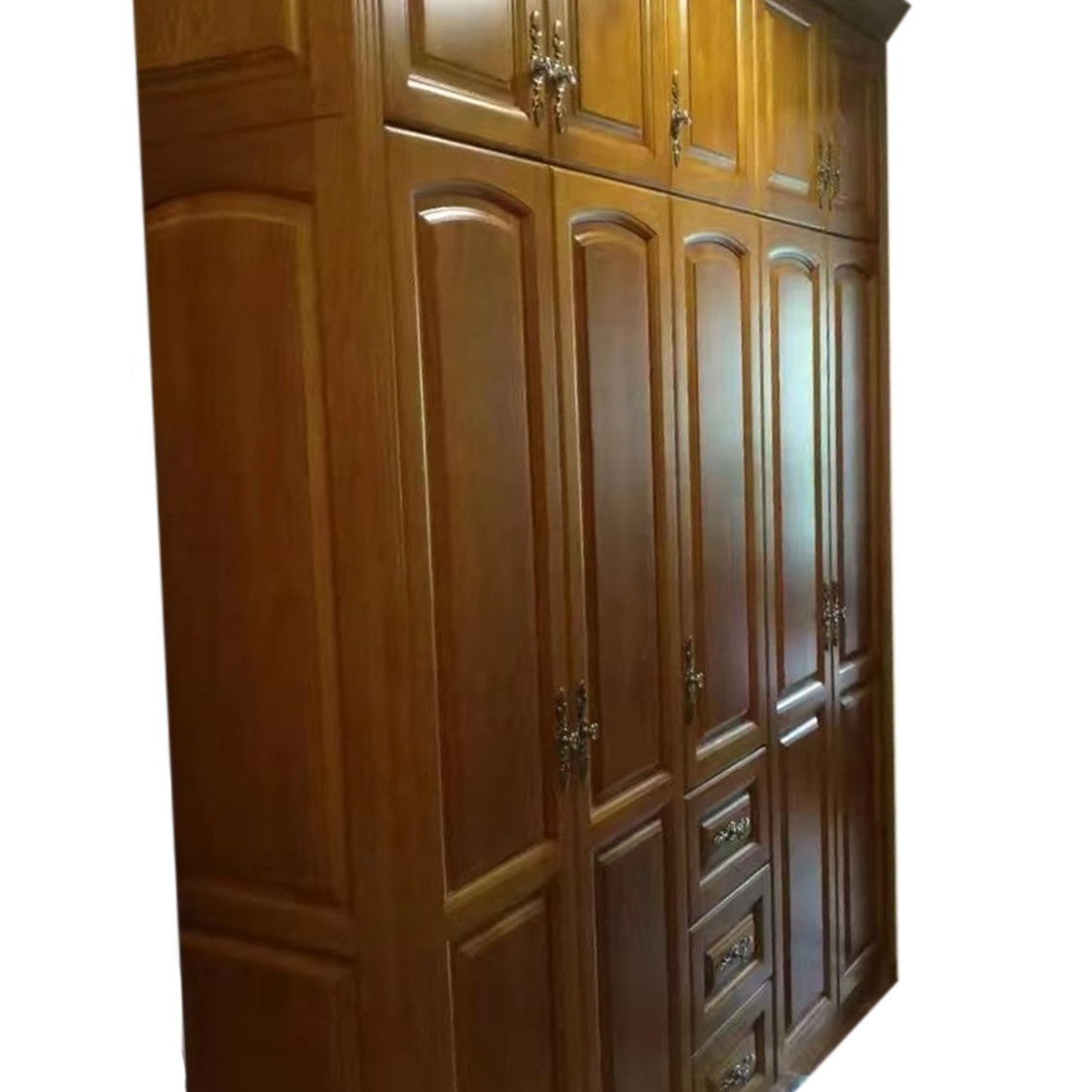 HOT Solid Wood Carved redwood wardrobe Chinese Luxury Wardrobe Top Handmade Solid Wood Bedroom Furniture