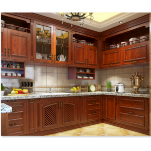 Custom modern style full set kitchen cabinets flat wooden cabinet design Hot selling wood bedroom wall lockers