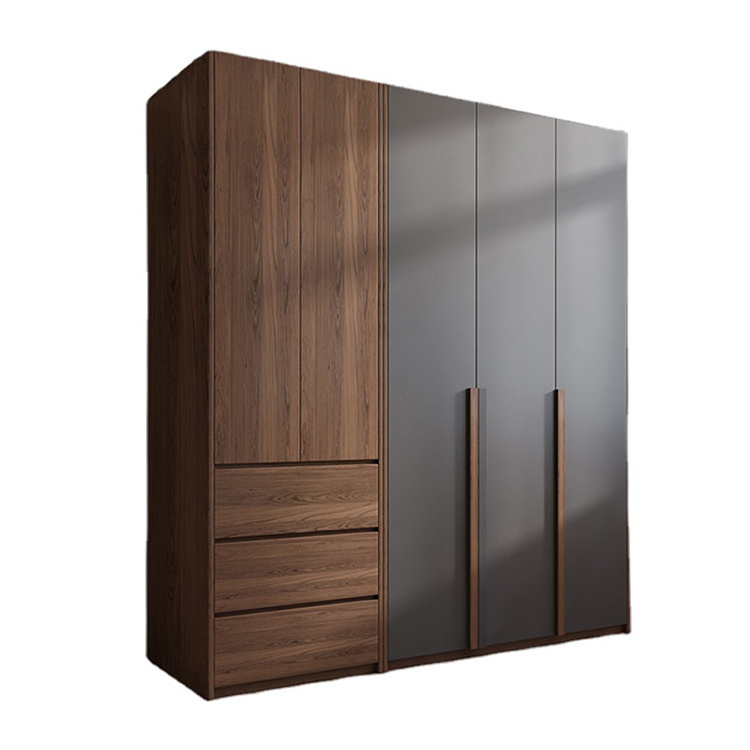 Supplier Wholesale Melamine Finishing Door Panel Wooden Sliding Door Wardrobe Armoire