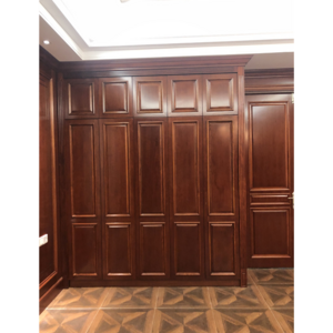 Custom luxury solid wood wardrobe  solid wood bedroom closet storage wardrobes cabinet Hot Factory Direct sales