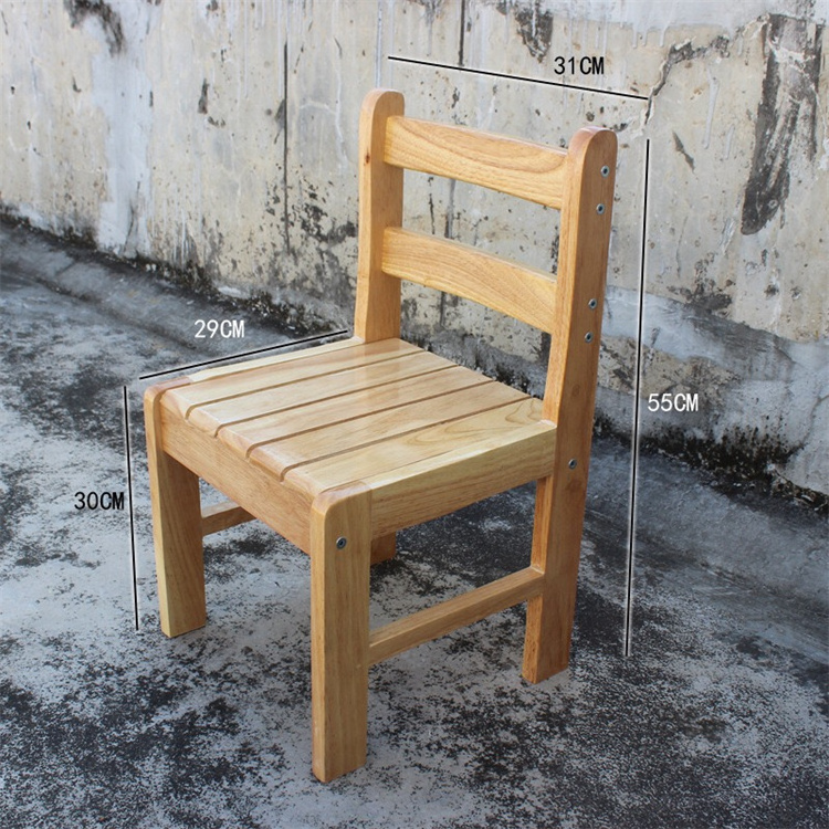 Teak stacked armchair outdoor dining table and chair detachable solid wood small desk children's chair children's desk