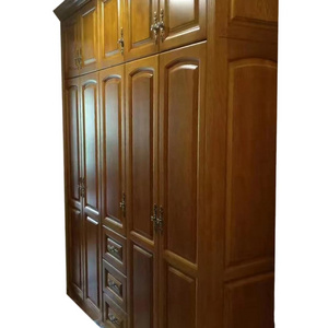 Solid Wood carved Mahogany Chinese luxury Wardrobe Top Handmade Solid wood Bedroom furniture high quality wardrobe