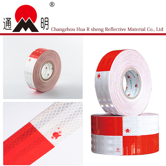 TONG MING Diamond Grade Red and White High Reflective Tape For Truck/Trailers