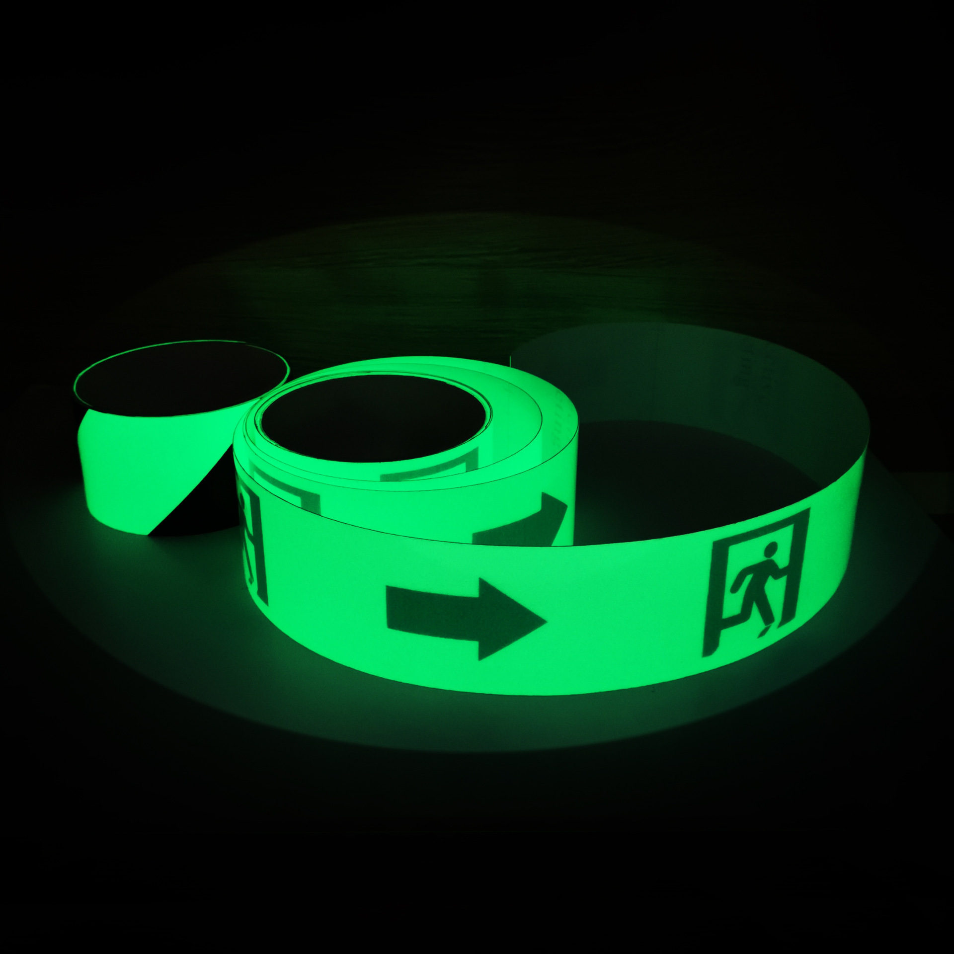 Tongming Glow in the dark tape lumines photoluminescent luminous luminescent outdoor safety night glow adhesive tape