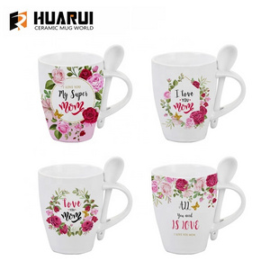 Hot sale calentadores  taza de cafe tazas para sublimar flower design coffee cup