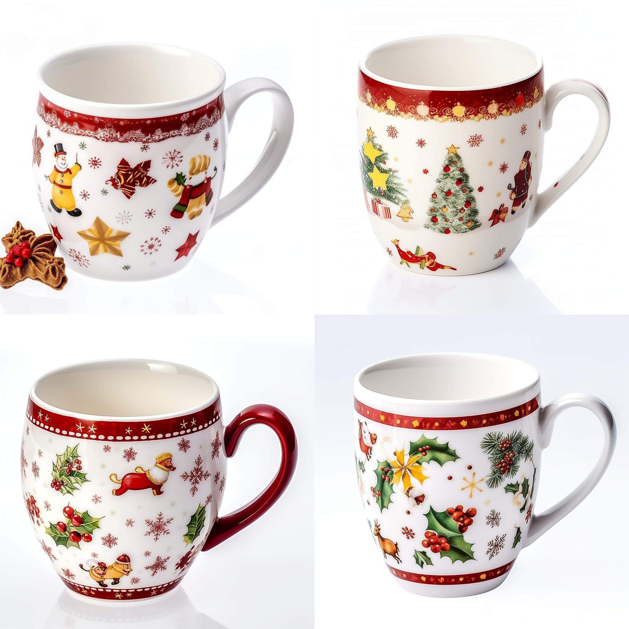 New 2023 christmas mug ceramic cups , bulk christmas mugs , custom nordic christmas mug gift set