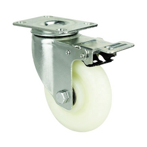 High Quality 3 4 5 Inch Stainless Steel Swivel Locking Caster Medium Duty With Brake Caster