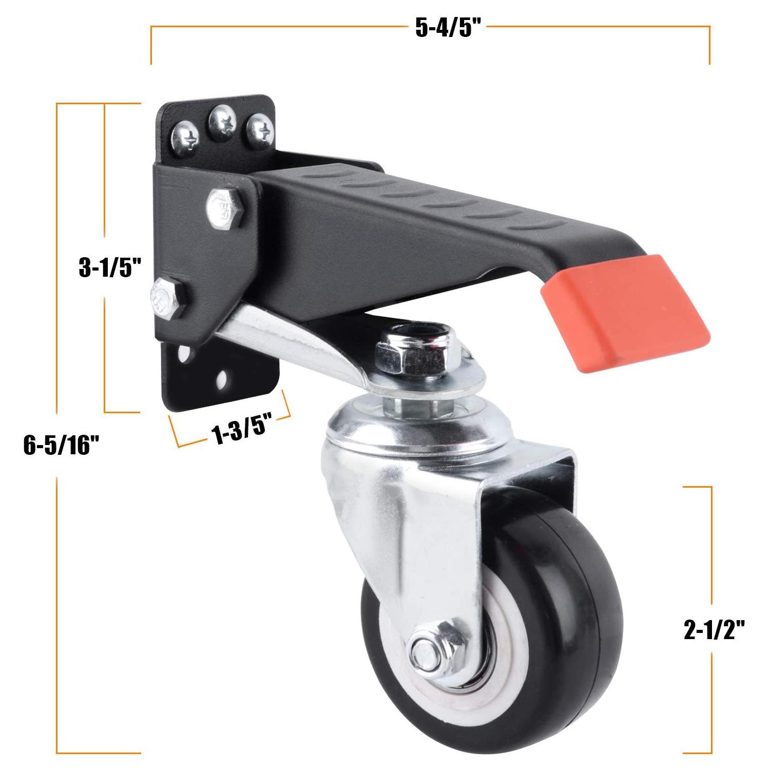 Workbench Casters kit 660 Lbs - Retractable Casters Heavy Duty Bench Caster Wheels Designed for Workbenches Machinery & Tables