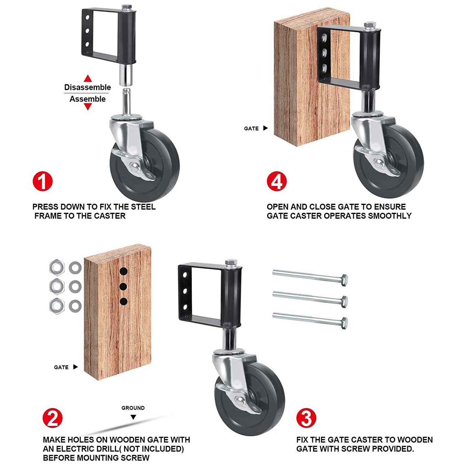 220 lb capacity, 4