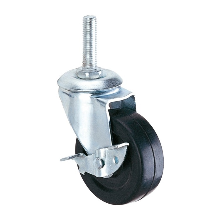 Huarui Anti Static Electrically Rubber Caster 10-50kg 1/1.5/2/2.5/3 Inch Conductive Industrial Caster Wheels