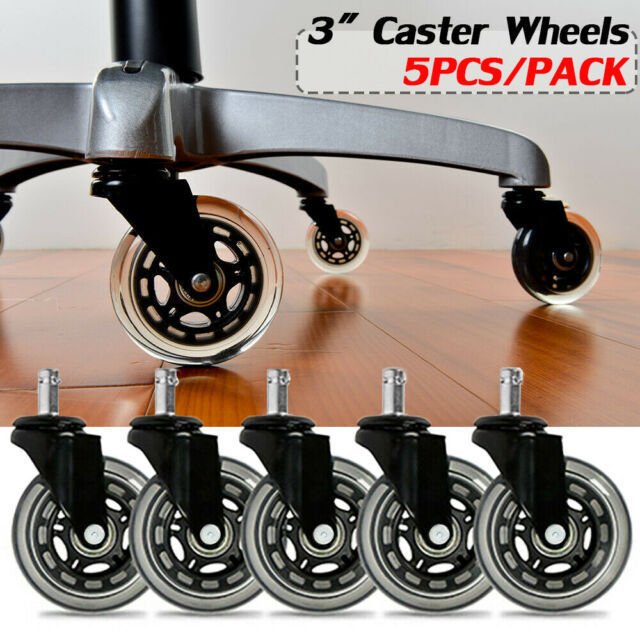 Low Price Rts 75 Mm Half Transparent Casters Silicone Office Chair Casters Wheels For Furniture chair wheel