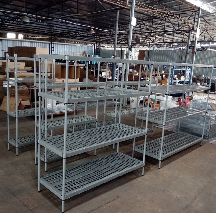 Commercial hotel restaurant heavy duty stainless steel cold room rack shelf wire shelving unit