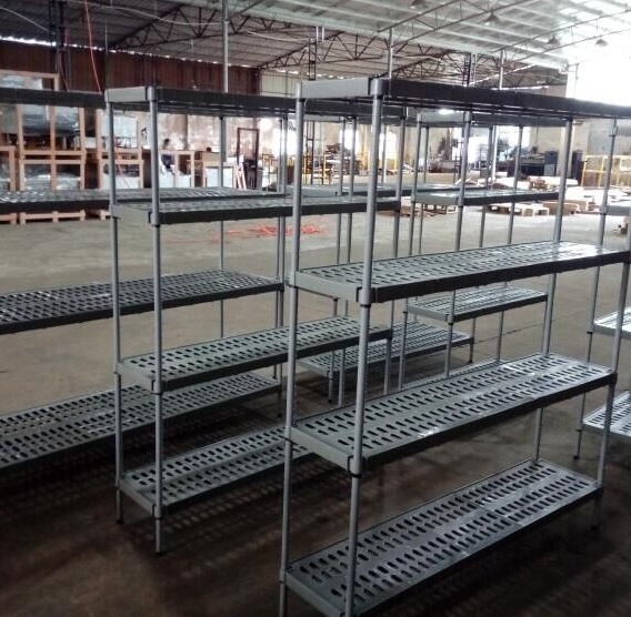 Commercial hotel restaurant heavy duty stainless steel cold room rack shelf wire shelving unit