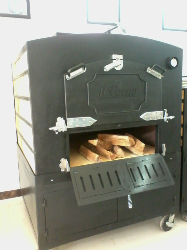 Commercial fast food restaurant stone wood fired pizza oven