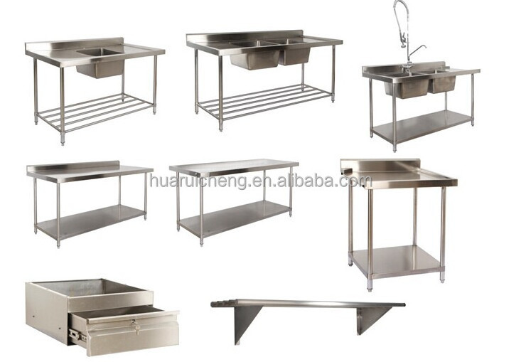 Commercial Restaurant kitchen heavy duty stainless steel table kitchen sink stainless steel