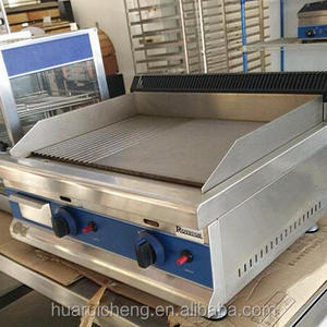 Commercial restaurant kitchen stainless steel flat plate gas grill griddle