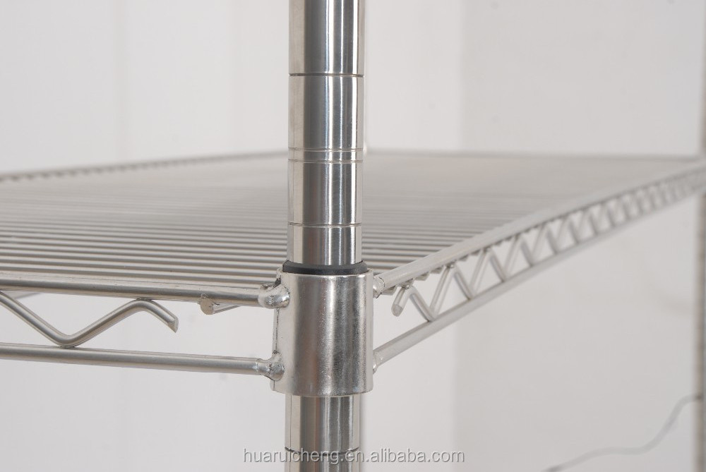 Commercial heavy duty stainless steel wire mesh shelves