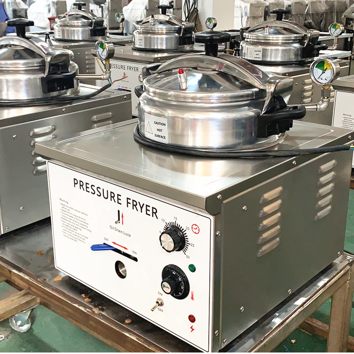 Commercial restaurant table top broaster kfc chicken pressure fryer