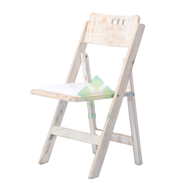 Rental wood folding chair for party