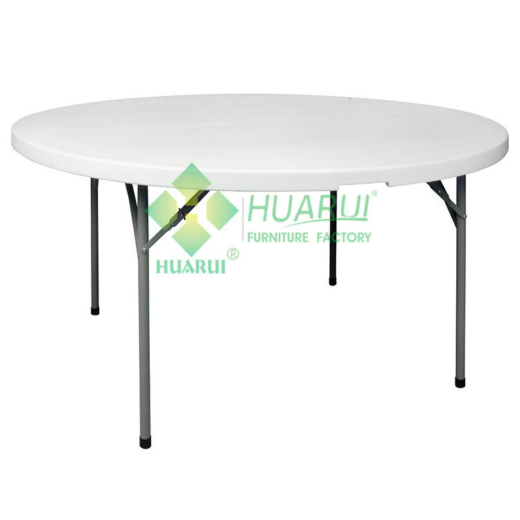 10 people lightweight cheap plastic folding bench chair and 72 round foldable table