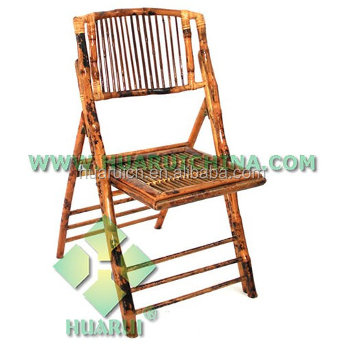 Outdoor Dining Chair Bamboo Folding Chair For Wedding