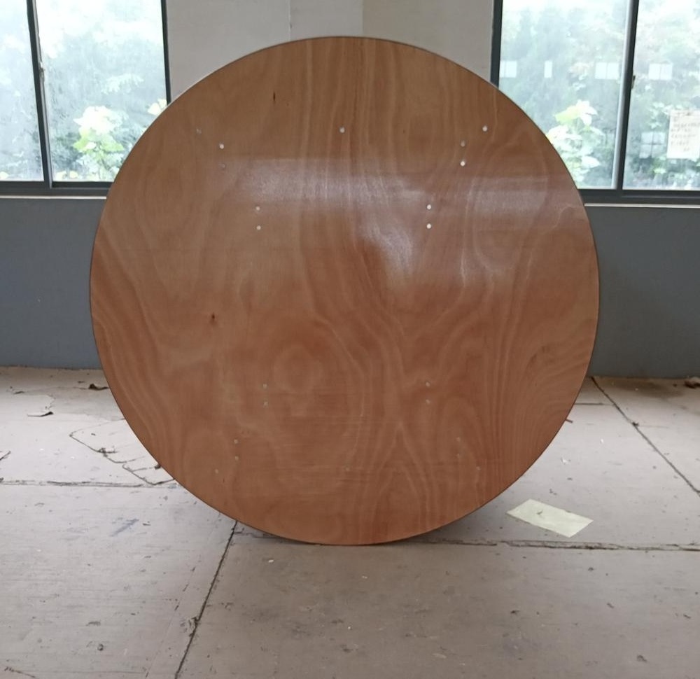 Banquet wood round 8ft folding table