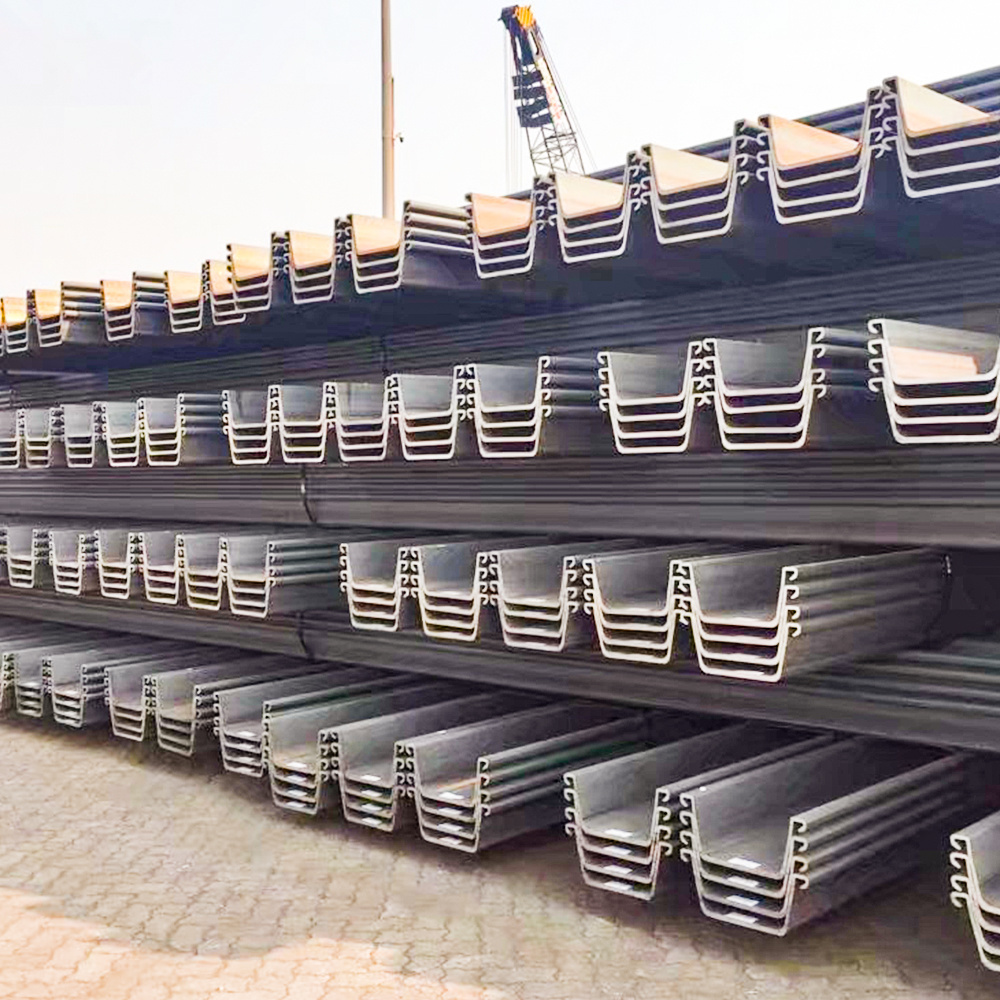 Supplier Hot Rolled Steel Sheet Pile Type2 Type3 S355 Sy290 Sy295 Sy390 type 2 steel sheet pile