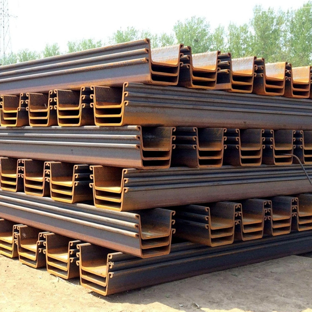 High quality Hot Rolled Carbon Plate Steel Sheet Pile price Type 2 steel pile sheet