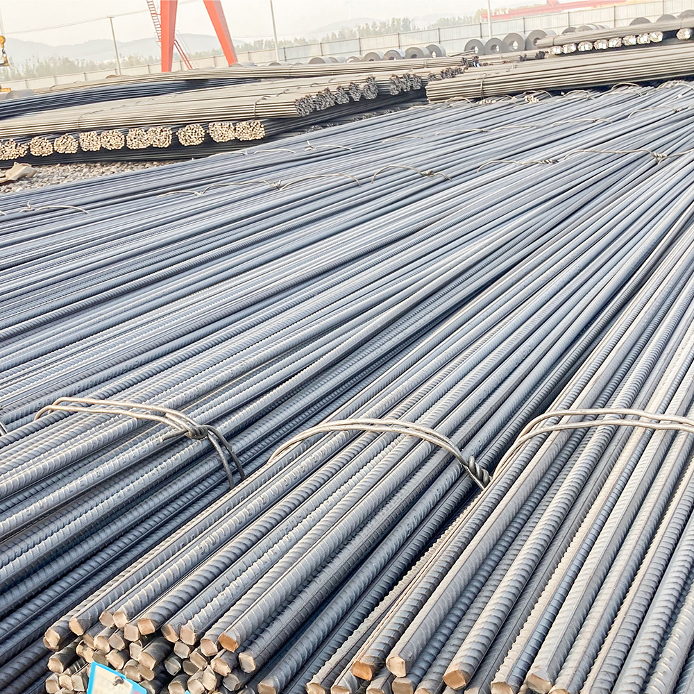 large stock iron rod deformed bar High Tensile HRB400 HRB335 HRB500 Reinforcing Deformed Rebar Steel 10mm structure Construction