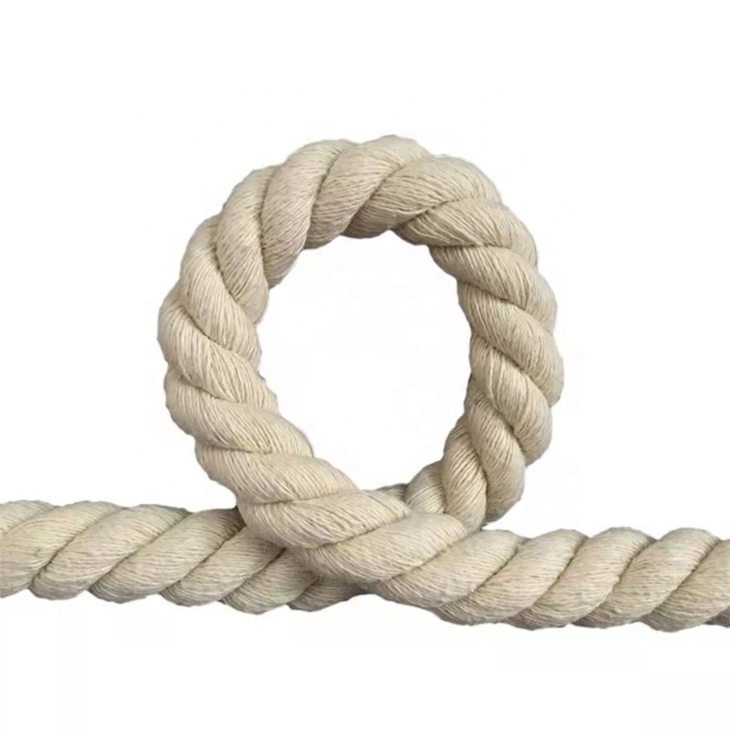 Factory customization Twisted cotton rope suitable for hand climbing hammocks sailing tug of war decoration