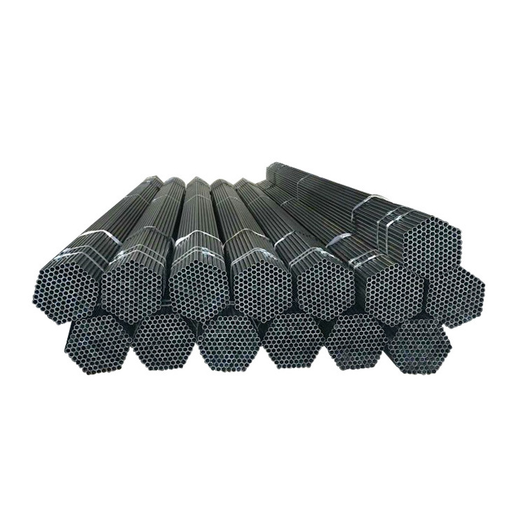 Astm a53 b erw black steel tube 200mm diameter mild steel pipe carbon black price list Chinese trading and manufacture company