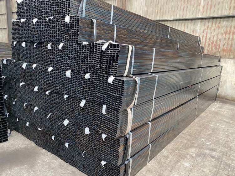 75x75 MS steel square pipe S355 square steel hollow section Steel square tubing for furniture