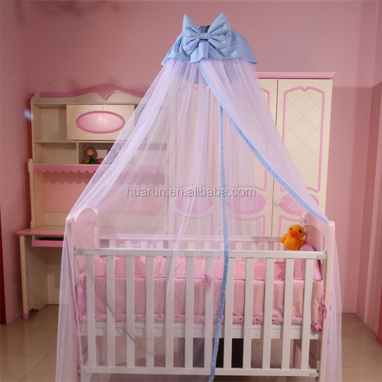 Princess Lace infant toddler Bed Canopy baby cot mosquito net Round Dome Mosquito Netting Curtains fits Crib Cot