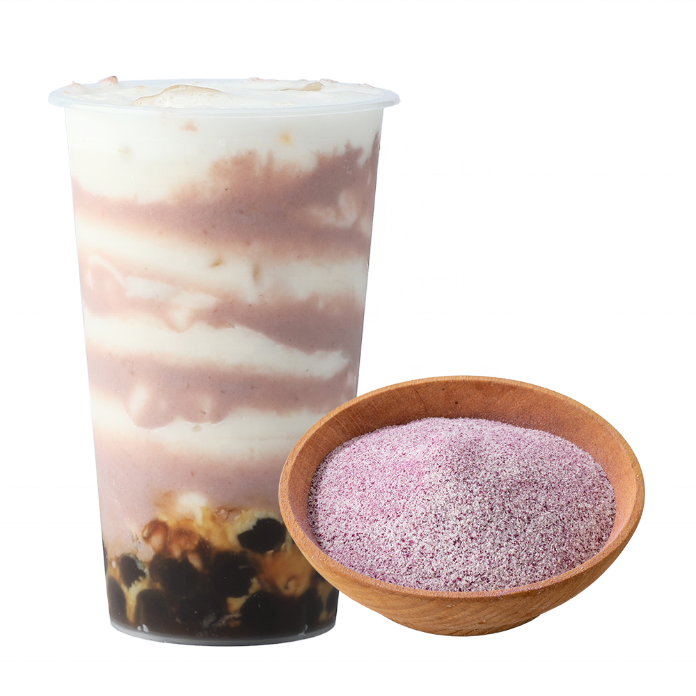 huasang 1kg Hot Sale Organic Taro milk tea Powder for Bubble Tea Drinks smoothie ice cream Taro puree paste ingredients