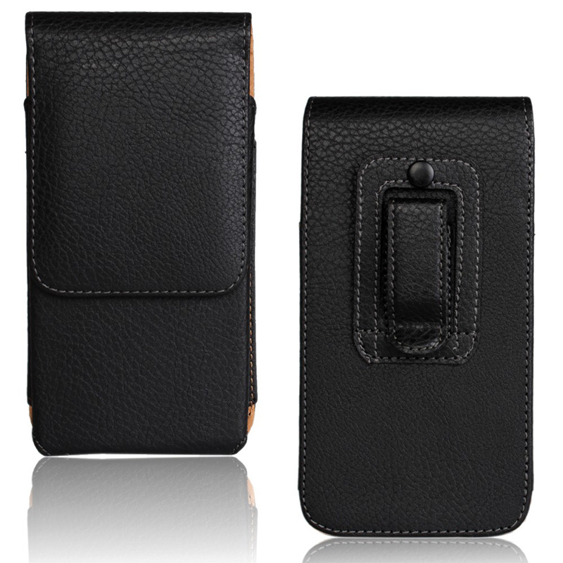 Telephone Portable Hot Selling Celulares Leather Waist Case Cover, Belt Phone Pouch