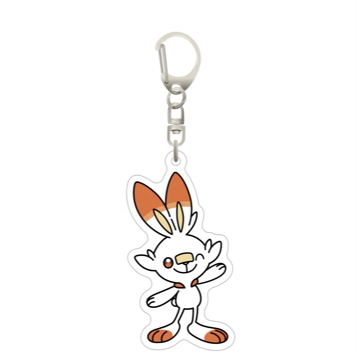 Custom pokemon 3D keychain acrylic custom logo personalized