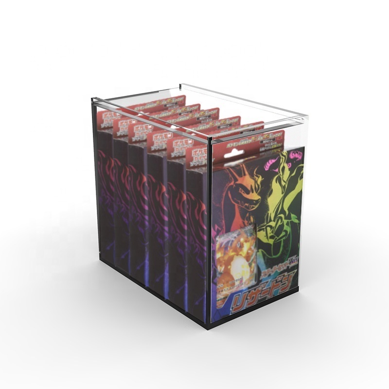 Customized Design Pokemon Cards Booster Box Acrylic Case Wholesale Display Box