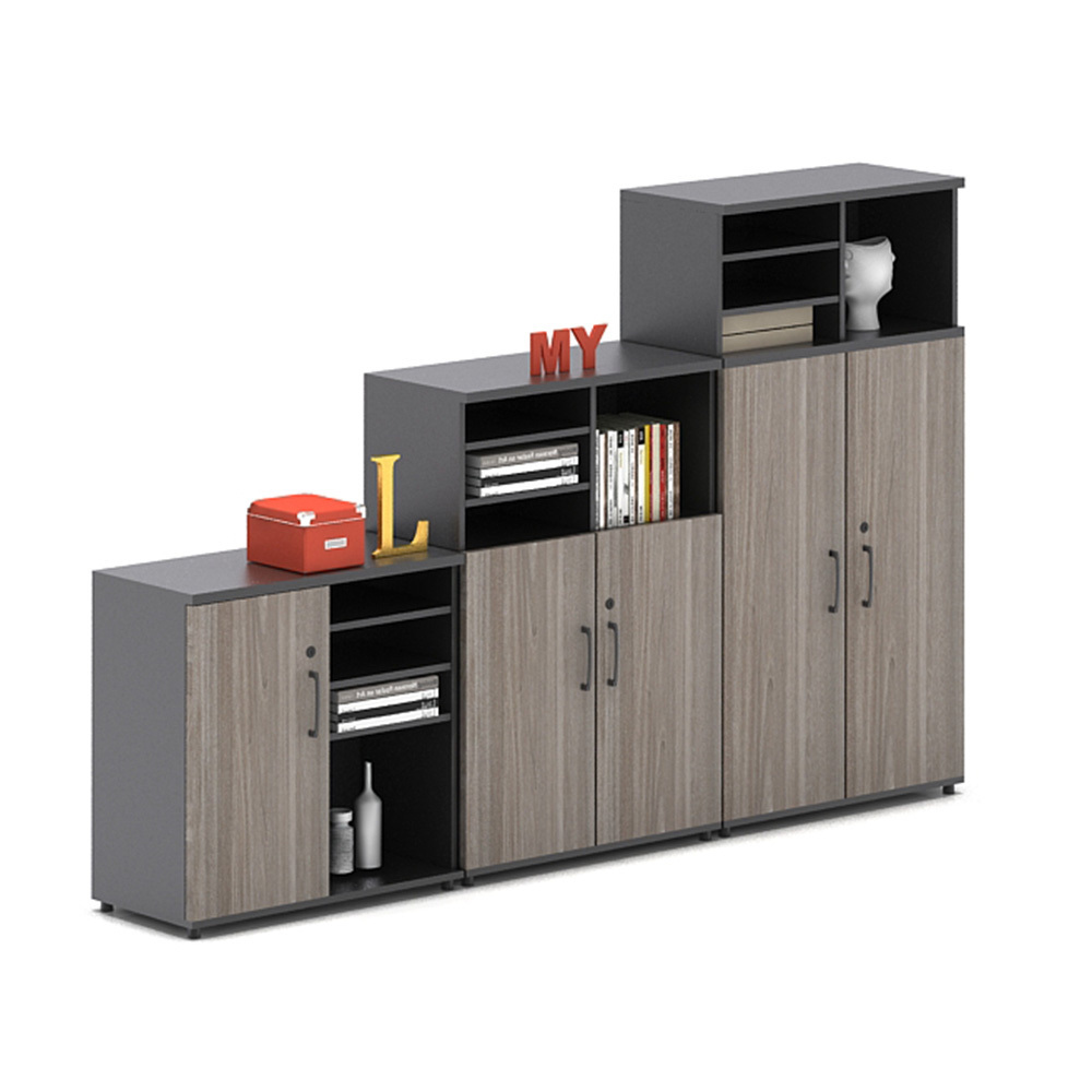 File Cabinet Wooden Lateral File Cabinet with Open Storage Shelves File Cabinets