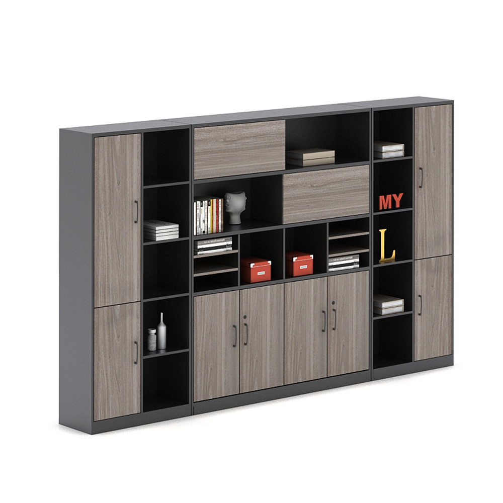 File Cabinet Wooden Lateral File Cabinet with Open Storage Shelves File Cabinets